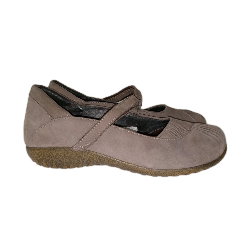 Naot Taramoa Shoes Women's Size 10 Brown Nubuck Leather Mary Janes Flats